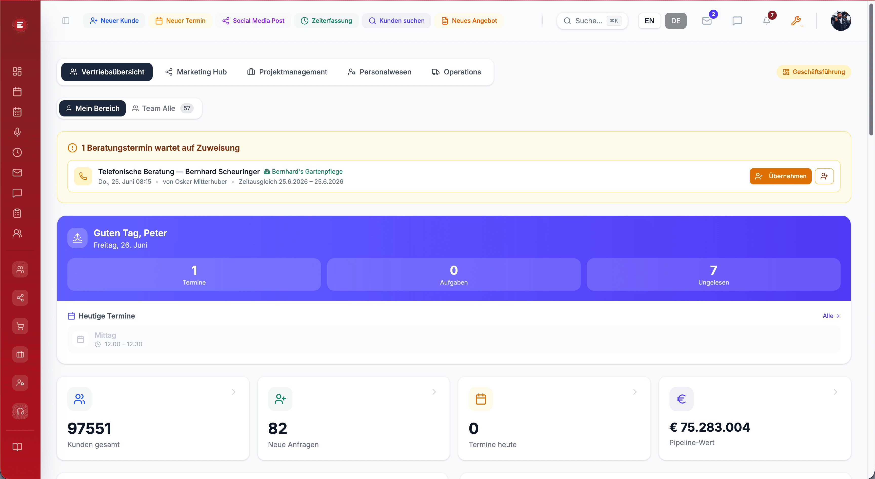 Custom Business Operating System