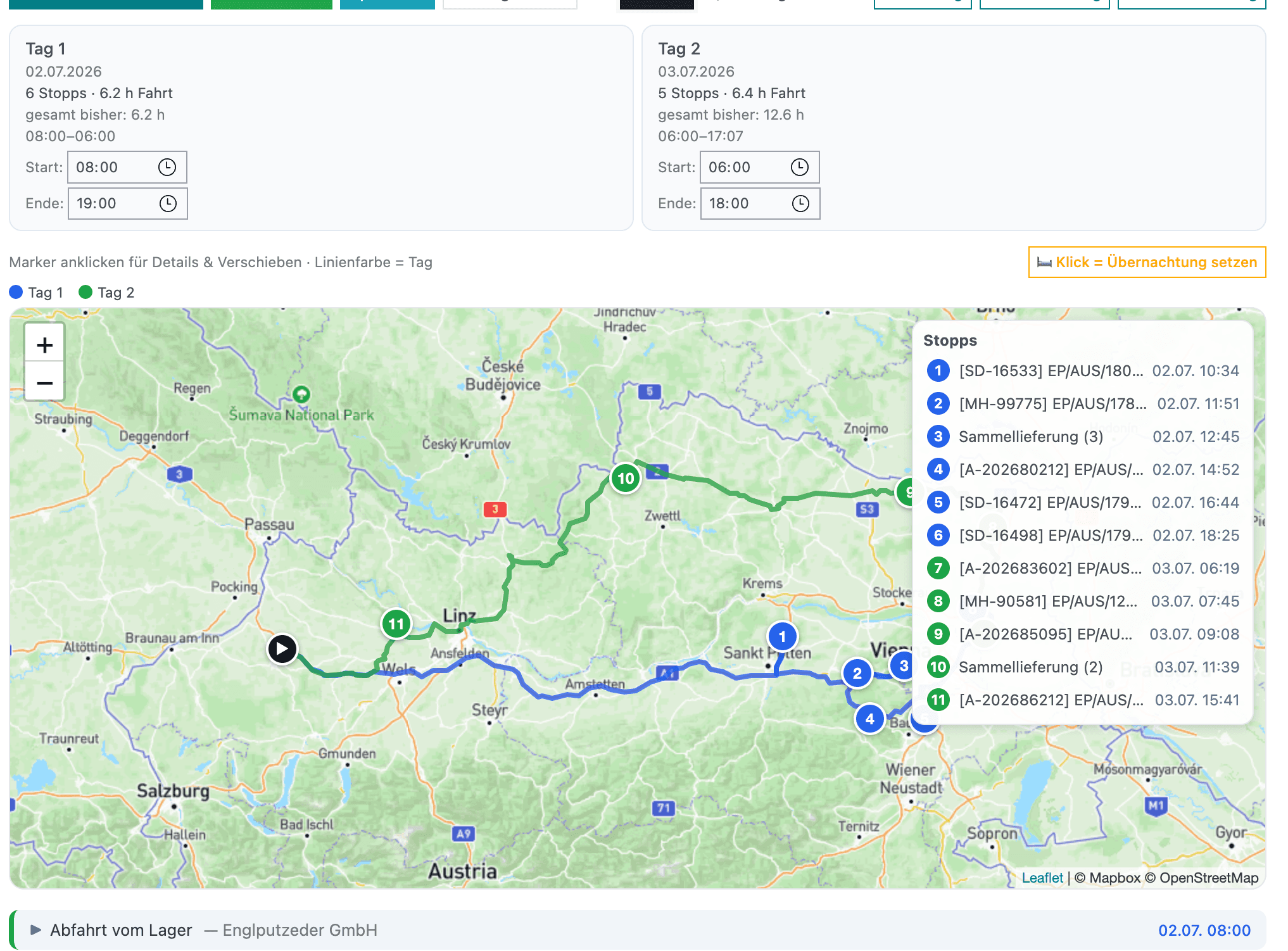 Odoo Lkw-Routenplaner & Lieferkommunikation 3