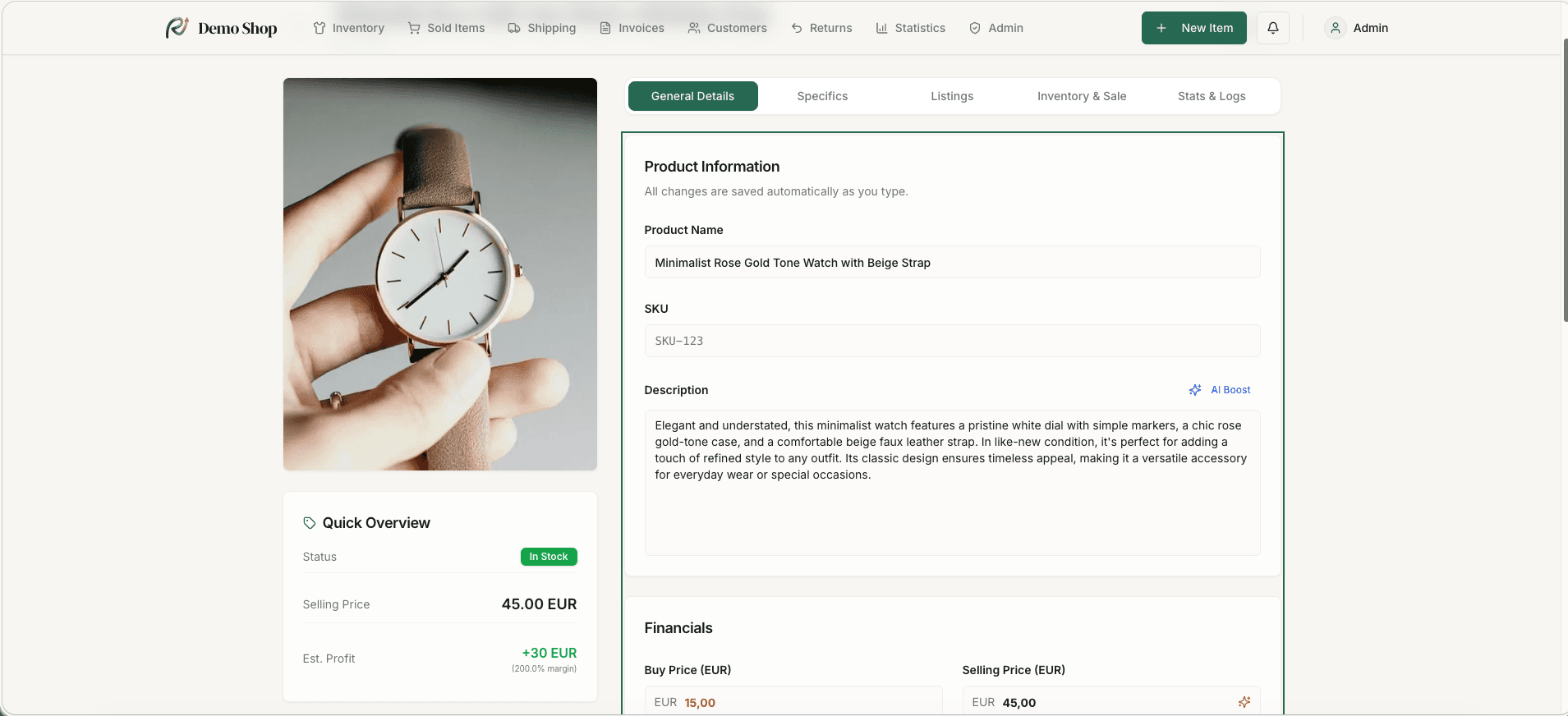 ReSaleHub — Multi-Platform Resale Management 5