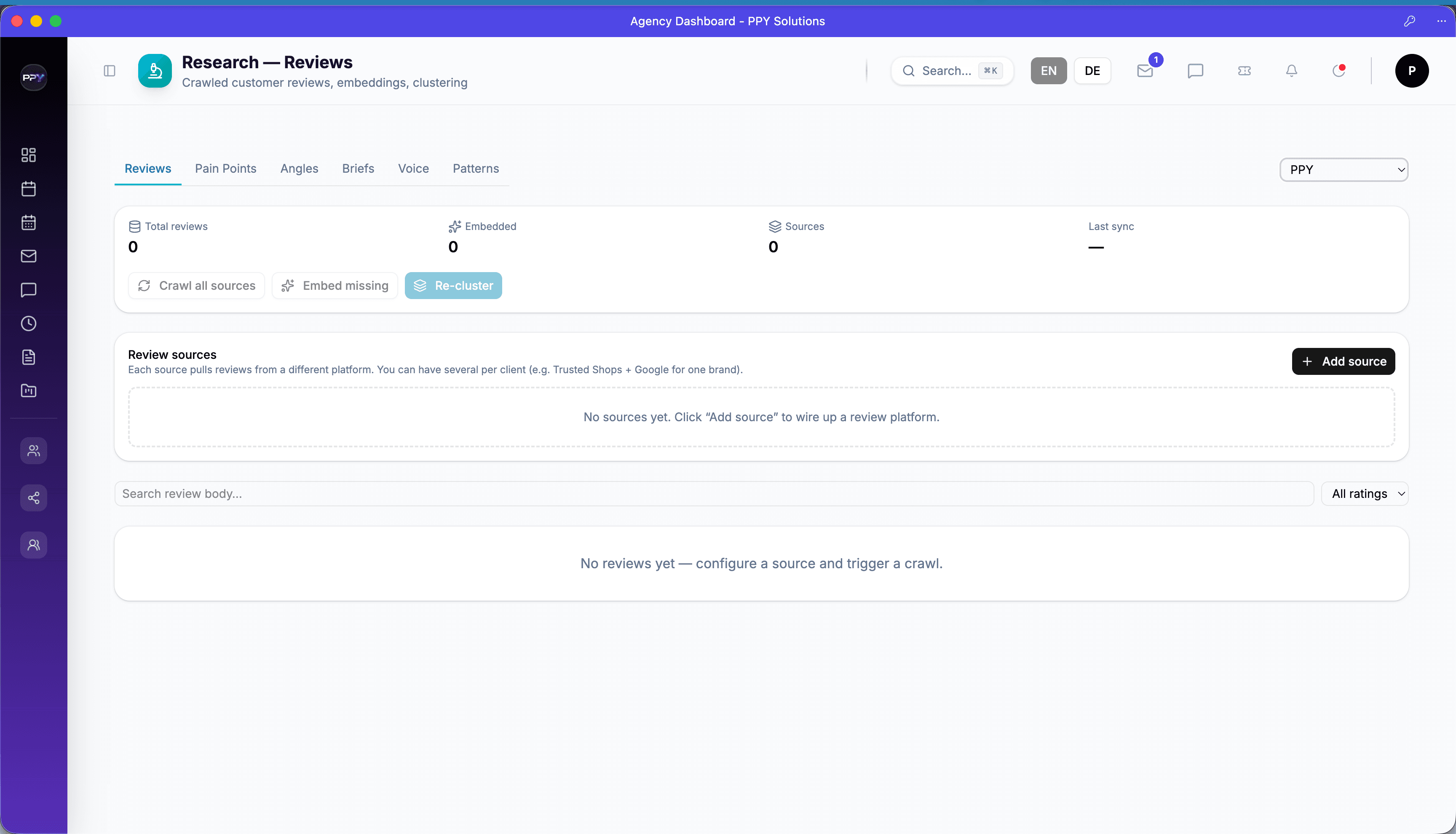 Agency Dash — KI-gestütztes Agentur-Betriebssystem 10