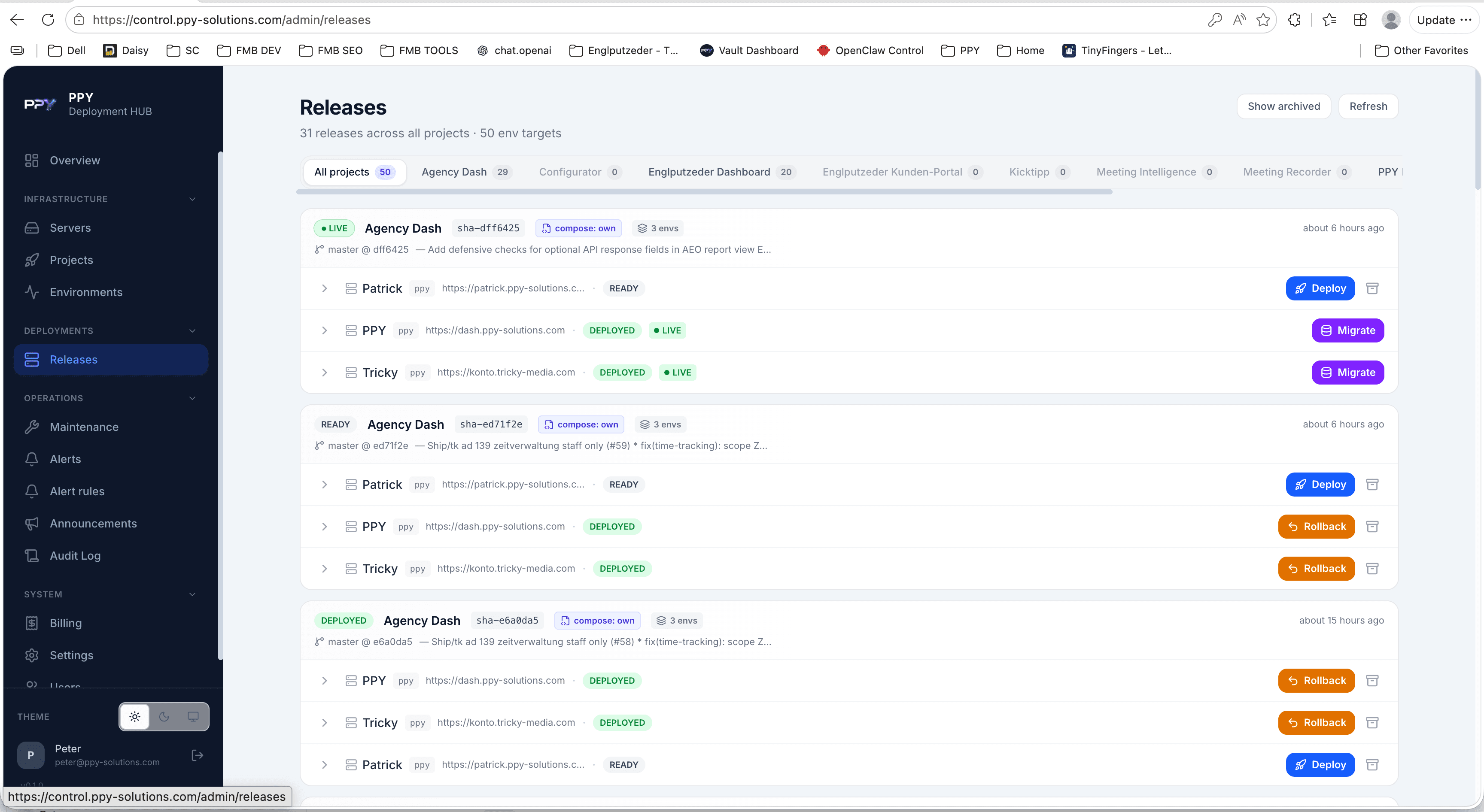PPY Deployment Hub — Steuerzentrale für Multi-Tenant-Deployments 4