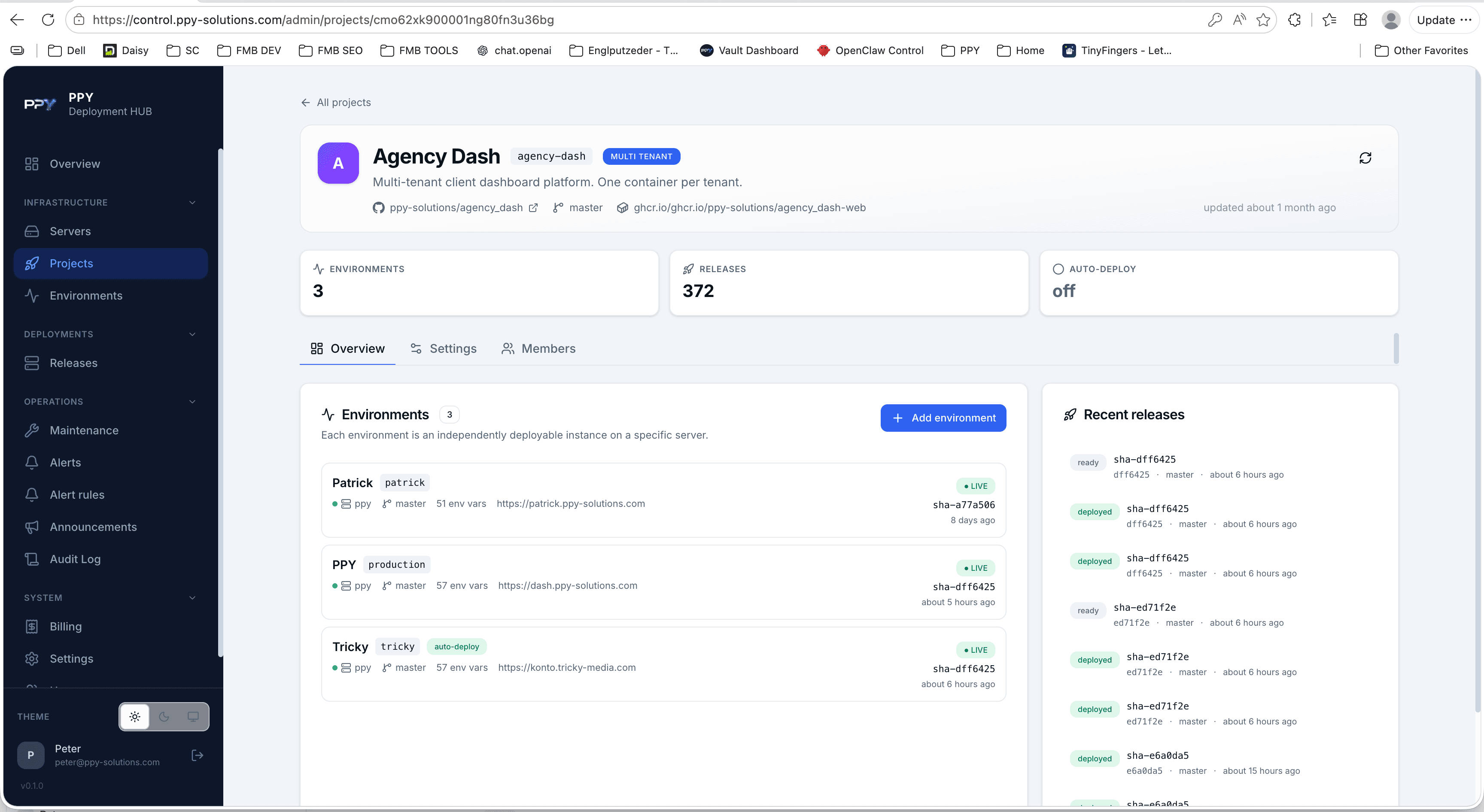 PPY Deployment Hub — Steuerzentrale für Multi-Tenant-Deployments 6