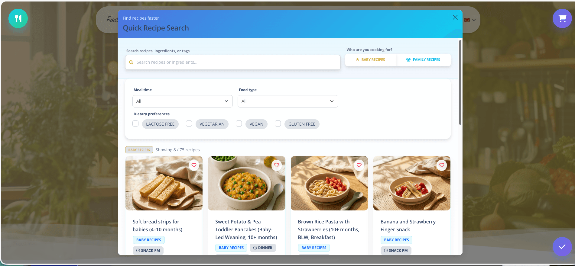 FeedMyBaby — AI Meal Planning